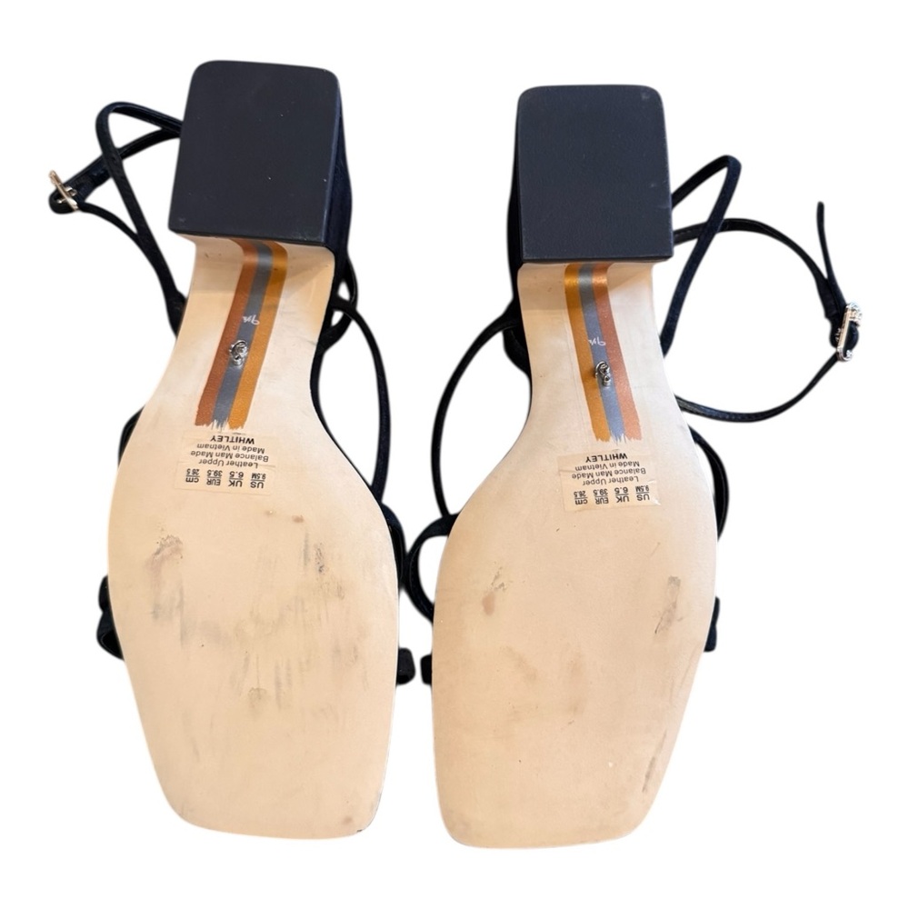 Sam Edelman Whitley Block Heel Sandal in black suede - Picture 8 of 10